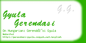 gyula gerendasi business card